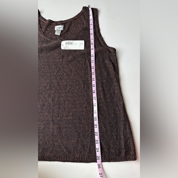 NWT Chico’s Black Orange Silk Blend Sleeveless Sweater Maddy Size 3 (US XL) $58 - Picture 8 of 8